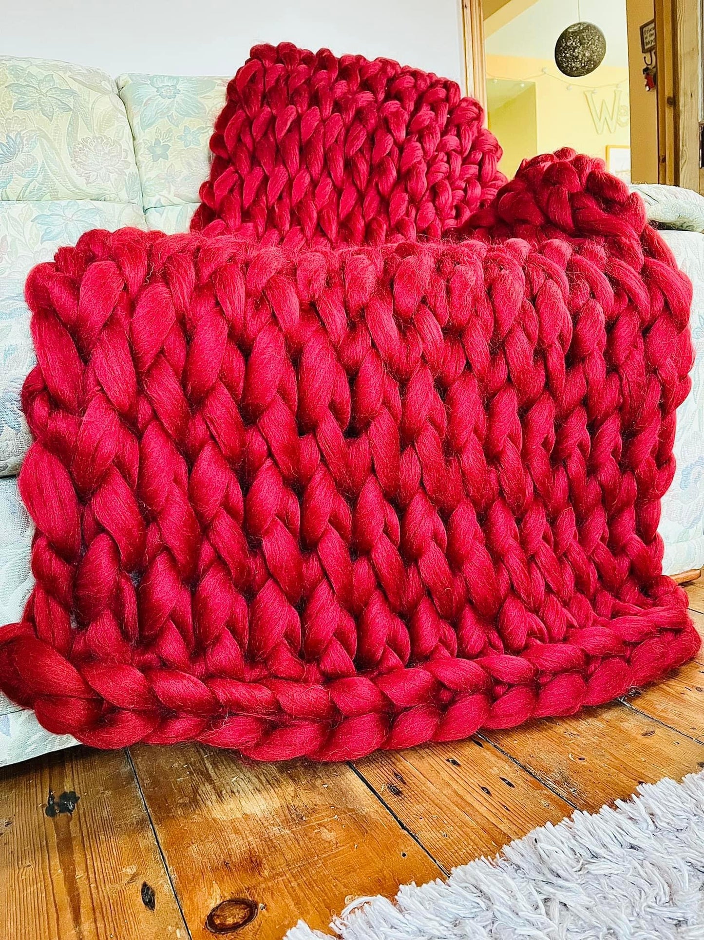 Large Arm Knitted Throw