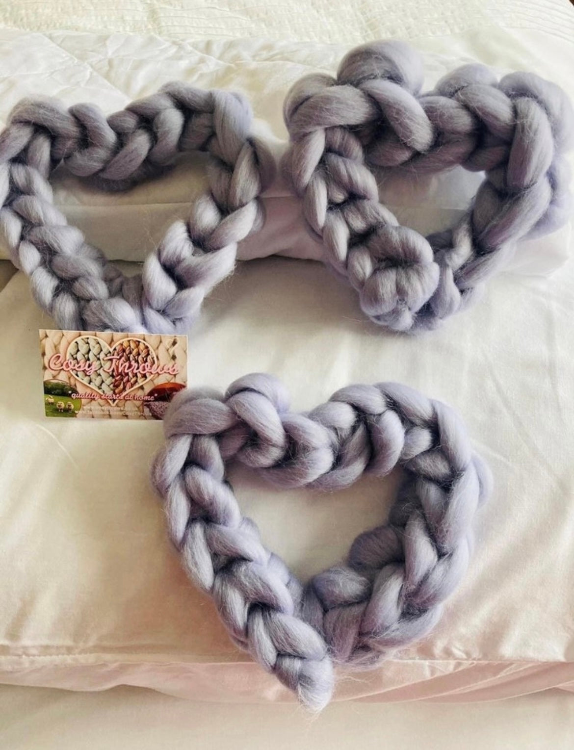 Small Chunky Knit Heart
