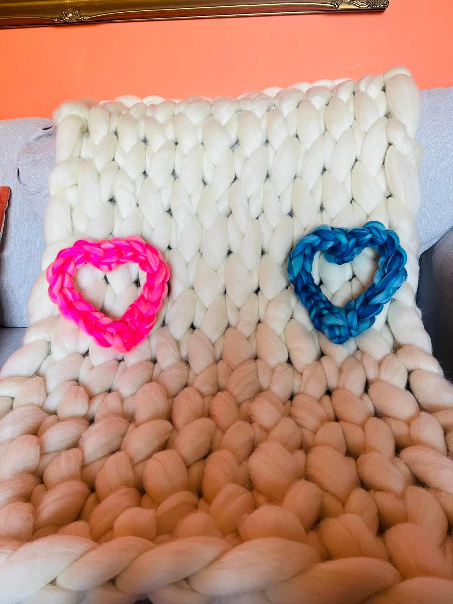 Small Chunky Knit Heart