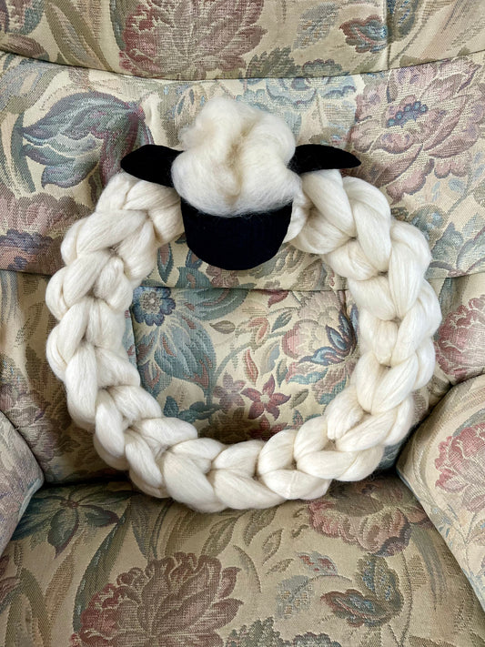 Cosy Throws Sheep Wreath