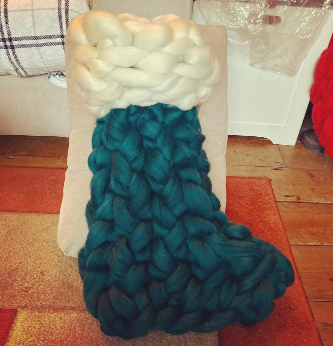 Chunky Knit Christmas Stocking