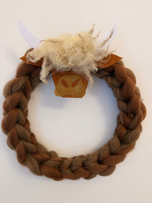 🐮 Highland Cow Wreath 🐮