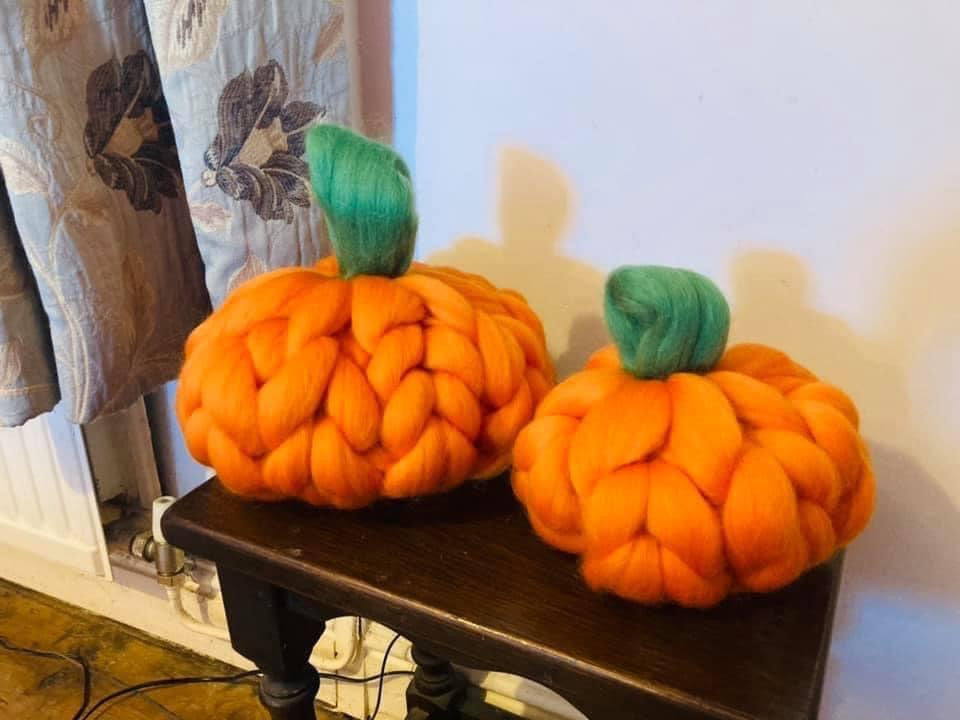 Small Chunky Knit Pumpkin 🎃