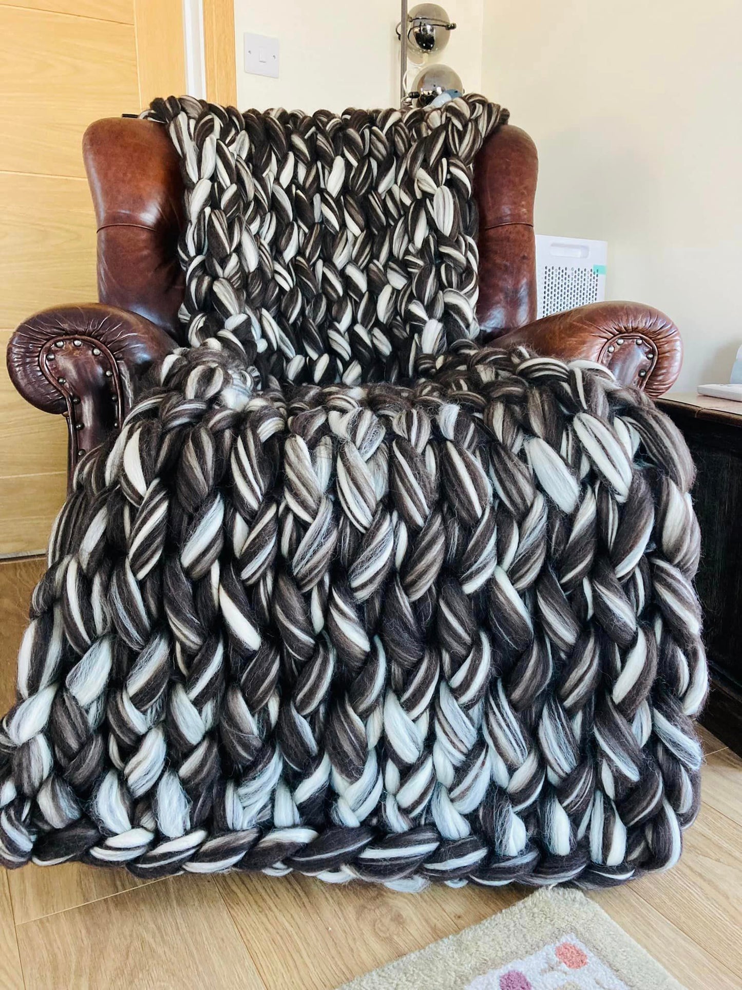 Large Arm Knitted Throw